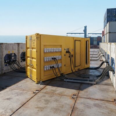 Carrier Transicold GENOR POWER GCO500 Silent Enclosed Diesel Engine Power Pack 40 Socket Gensets untuk Kontainer Reefer