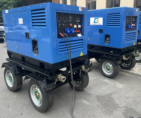 Mesin las DC 500A beroda Troli Stick Mig Arc 450A generator las bertenaga diesel