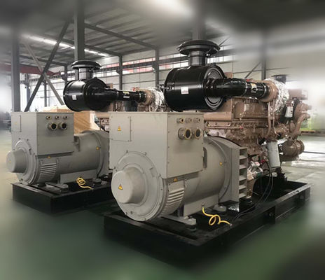 Cummins KTA19-DM Mesin 300kw Marine Diesel Generator Set