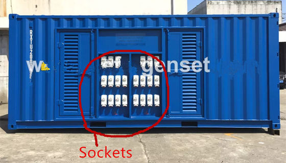 Unit genset diesel tipe marine stainless steel canopy perkins untuk kontainer reefer